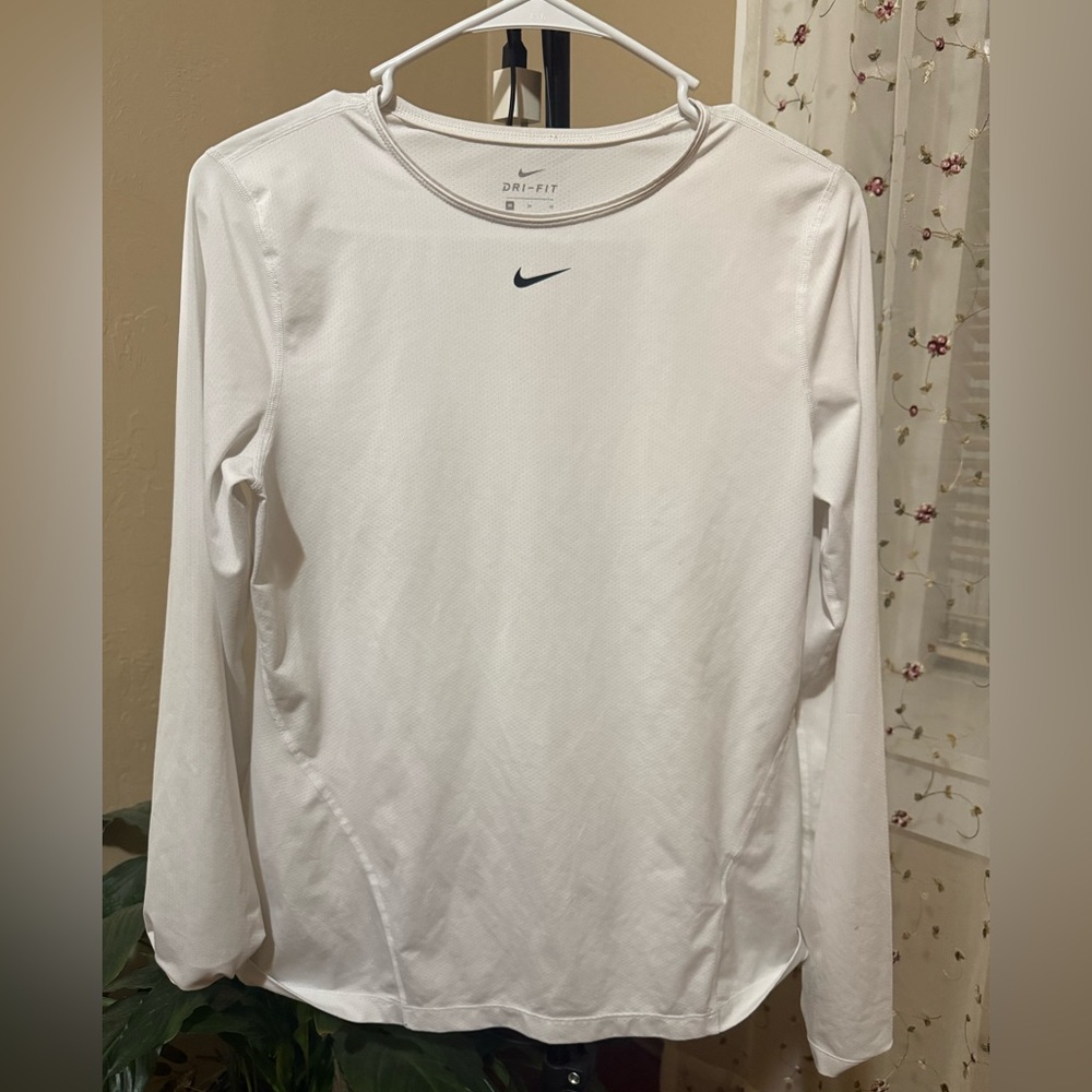 Nike Women's Dri-FIT White Long Sleeve Tee